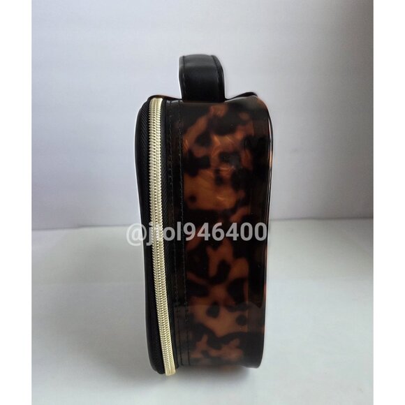 Makeup Bag Tortoise Print Travel Case - Picture 9 of 12